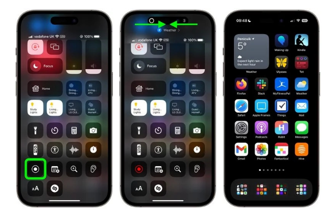五寨苹果手机维修分享iPhone14录屏如何隐藏灵动岛和红色指示器 