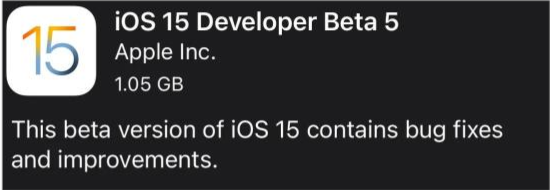 五寨苹果手机维修分享如何升级到iOS15.0 beta5 